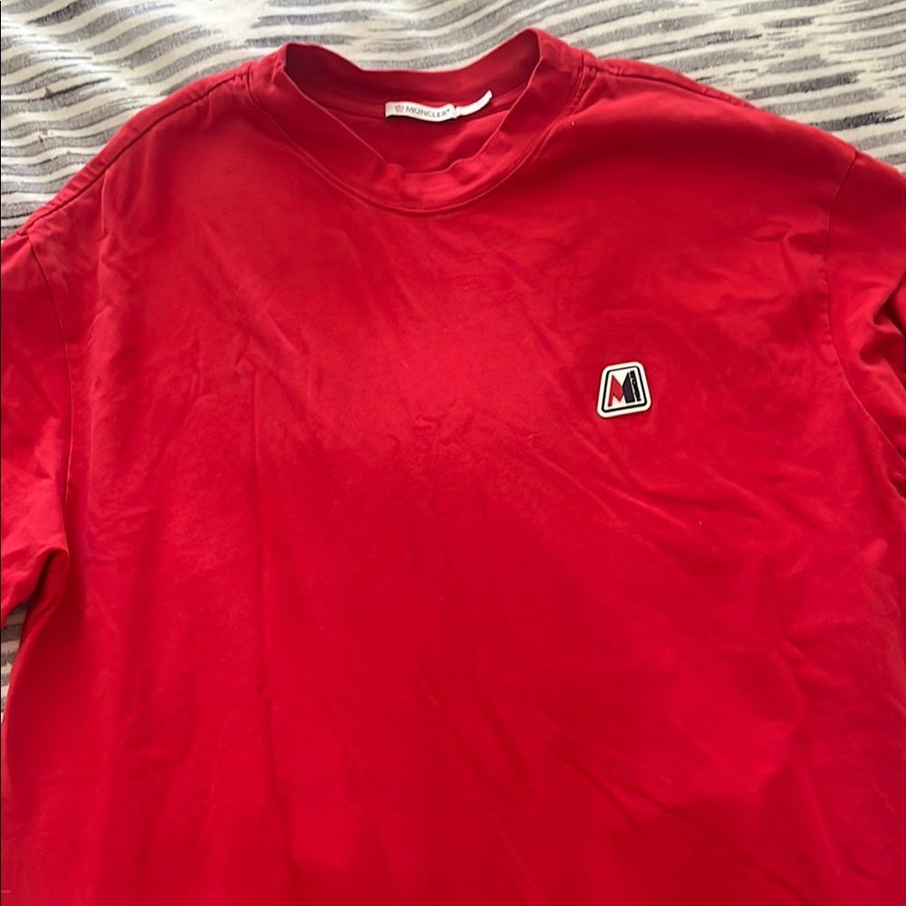 Moncler Red Short Sleeve Tee